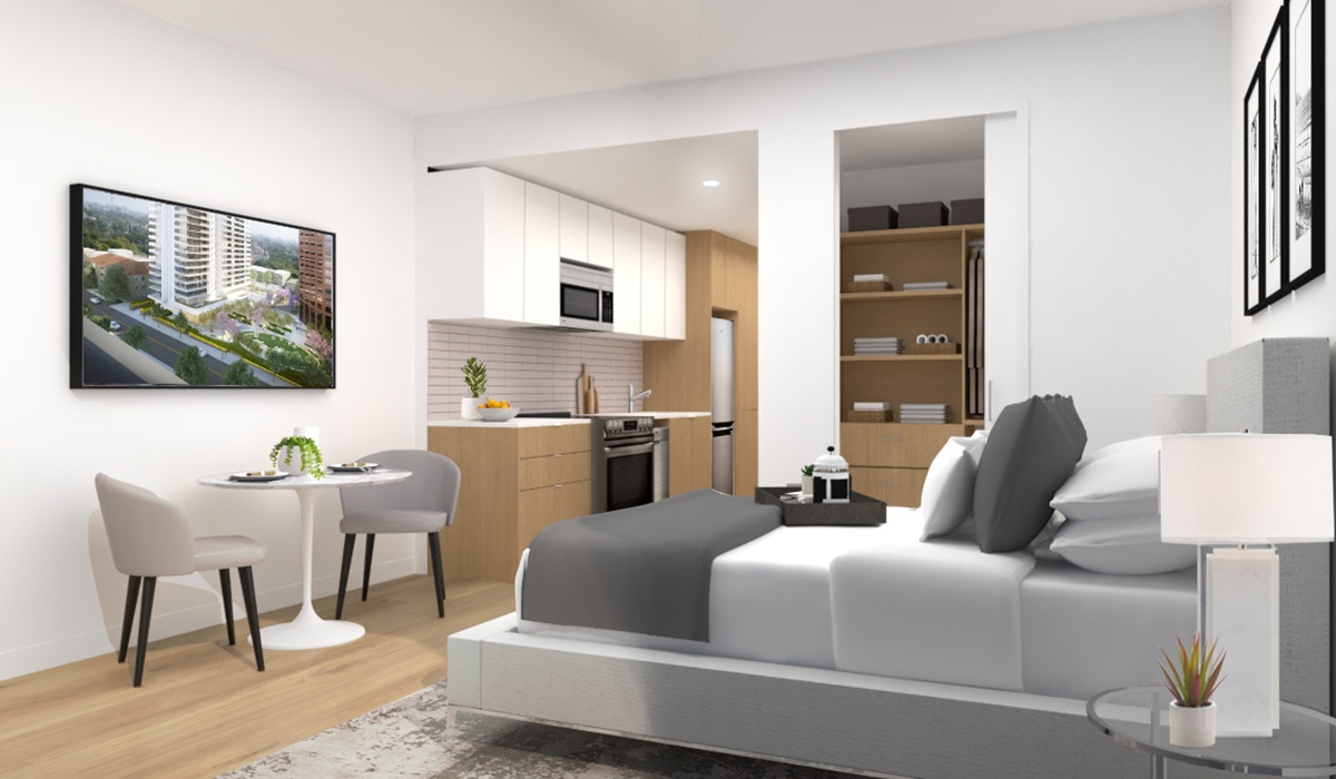 studio apartment floor plan