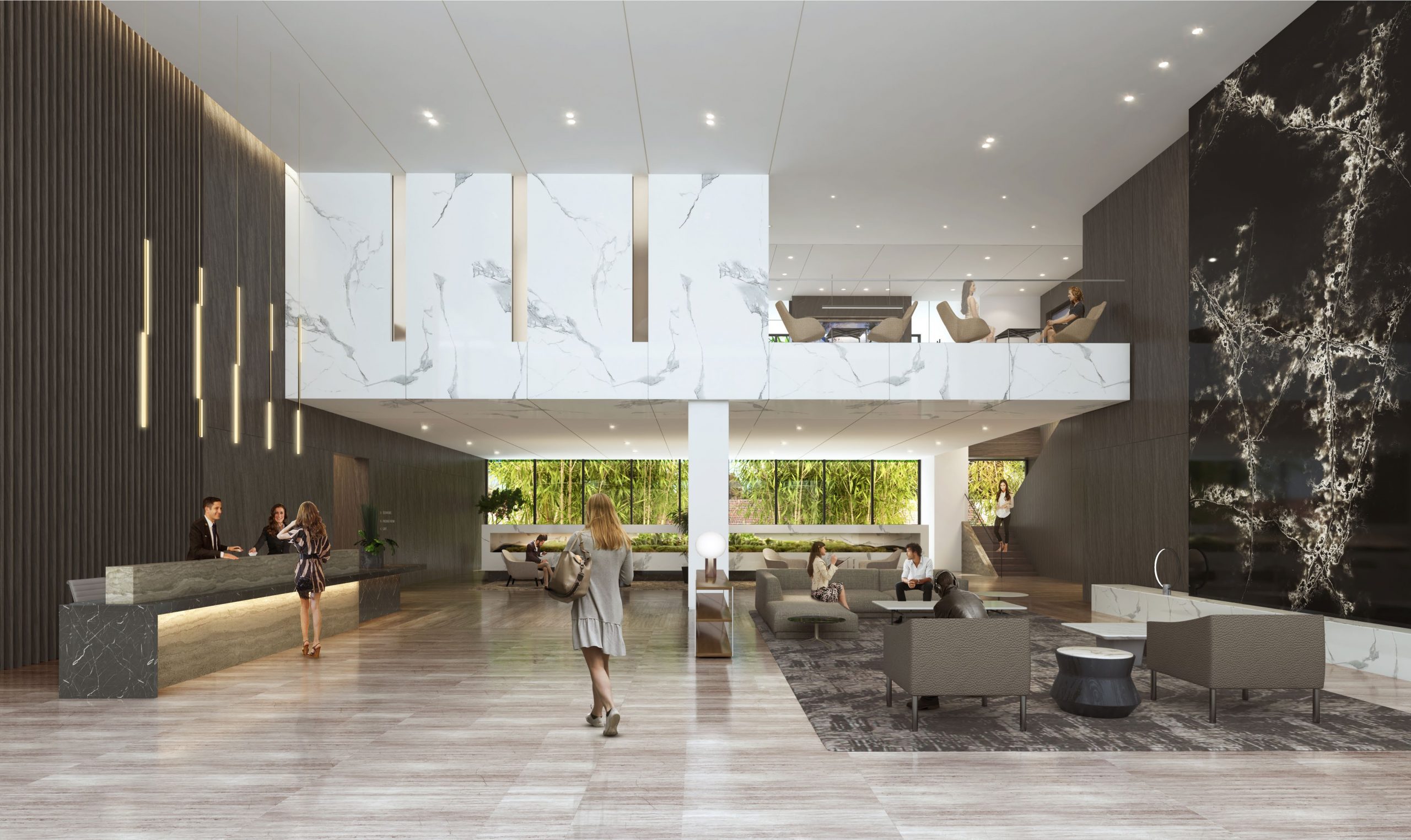 Lobby at The Landmark Los Angeles