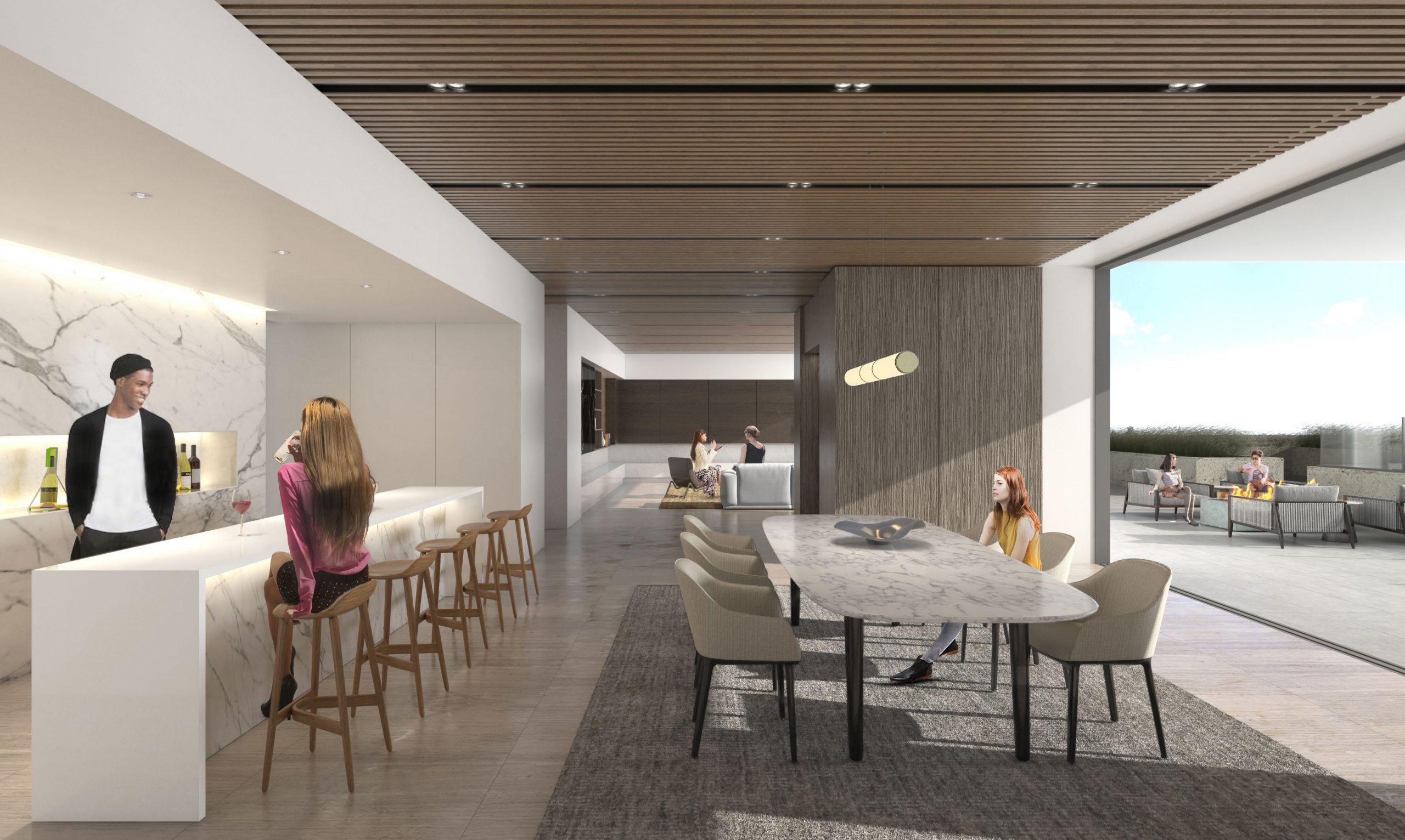 Club Room at The Landmark Los Angeles